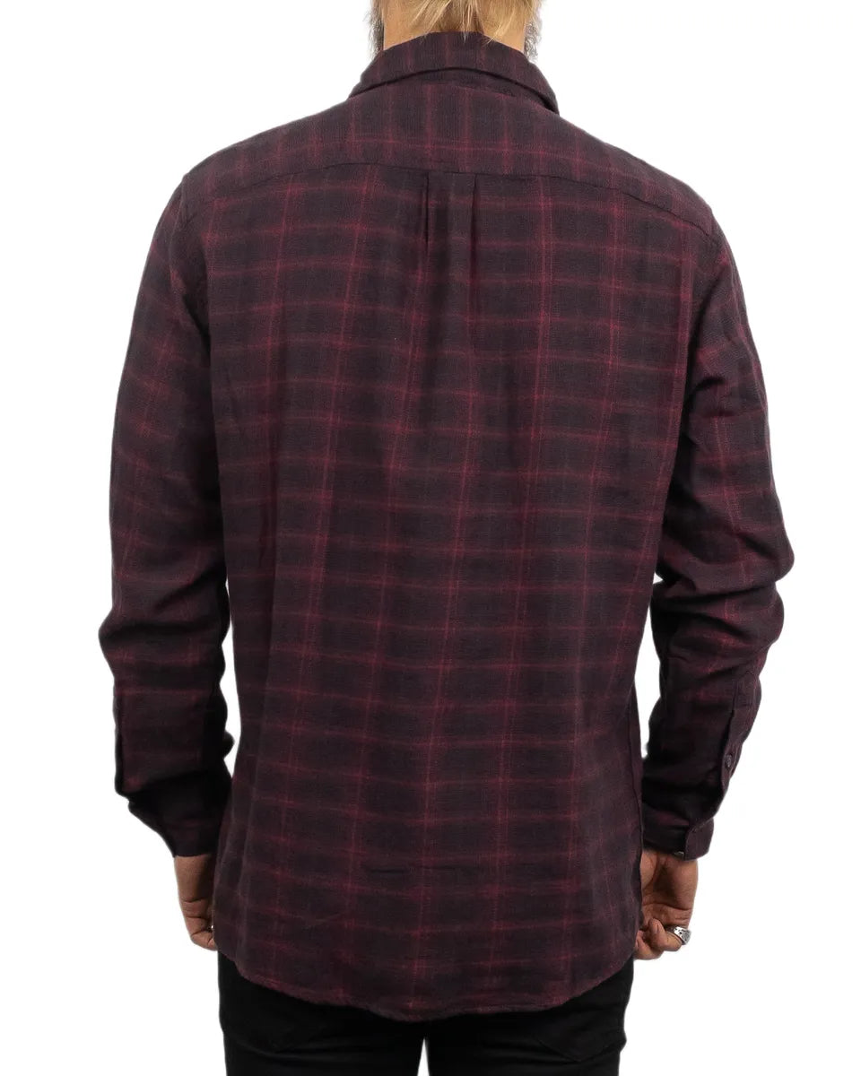 Wrangler - Flanell Skjorta - 1pkt Rutig - Röd