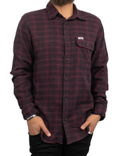 Wrangler - Flanell Skjorta - 1pkt Rutig - Röd