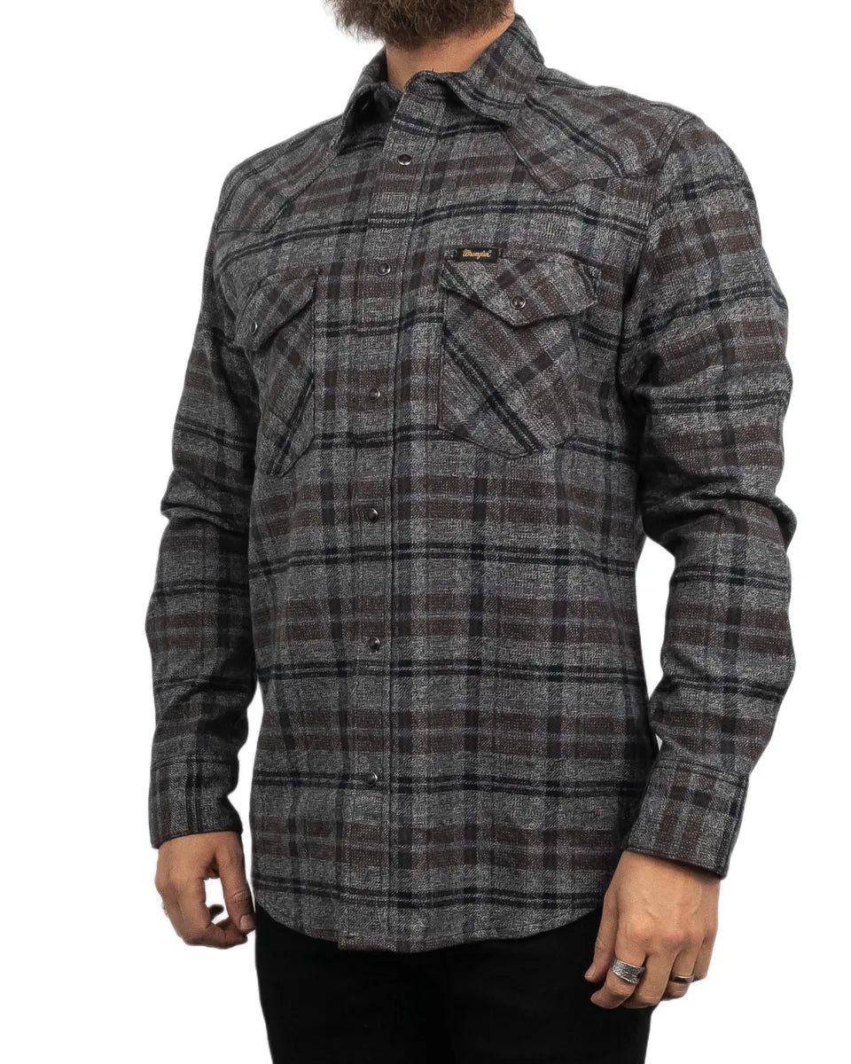 Wrangler - Skjorta - Western Shirt Rich - Grå