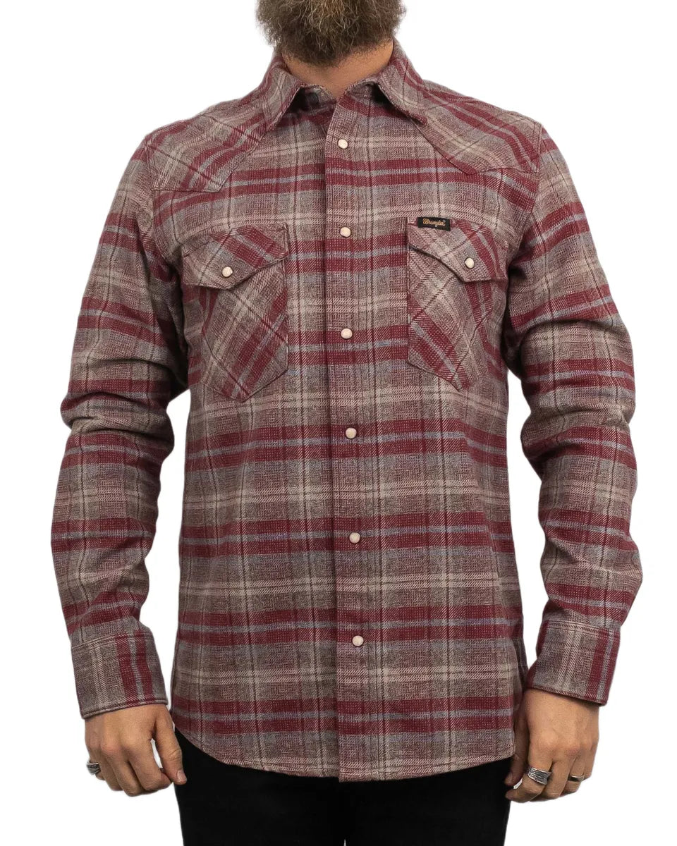 Wrangler - Skjorta - Western Shirt Ruby - Röd