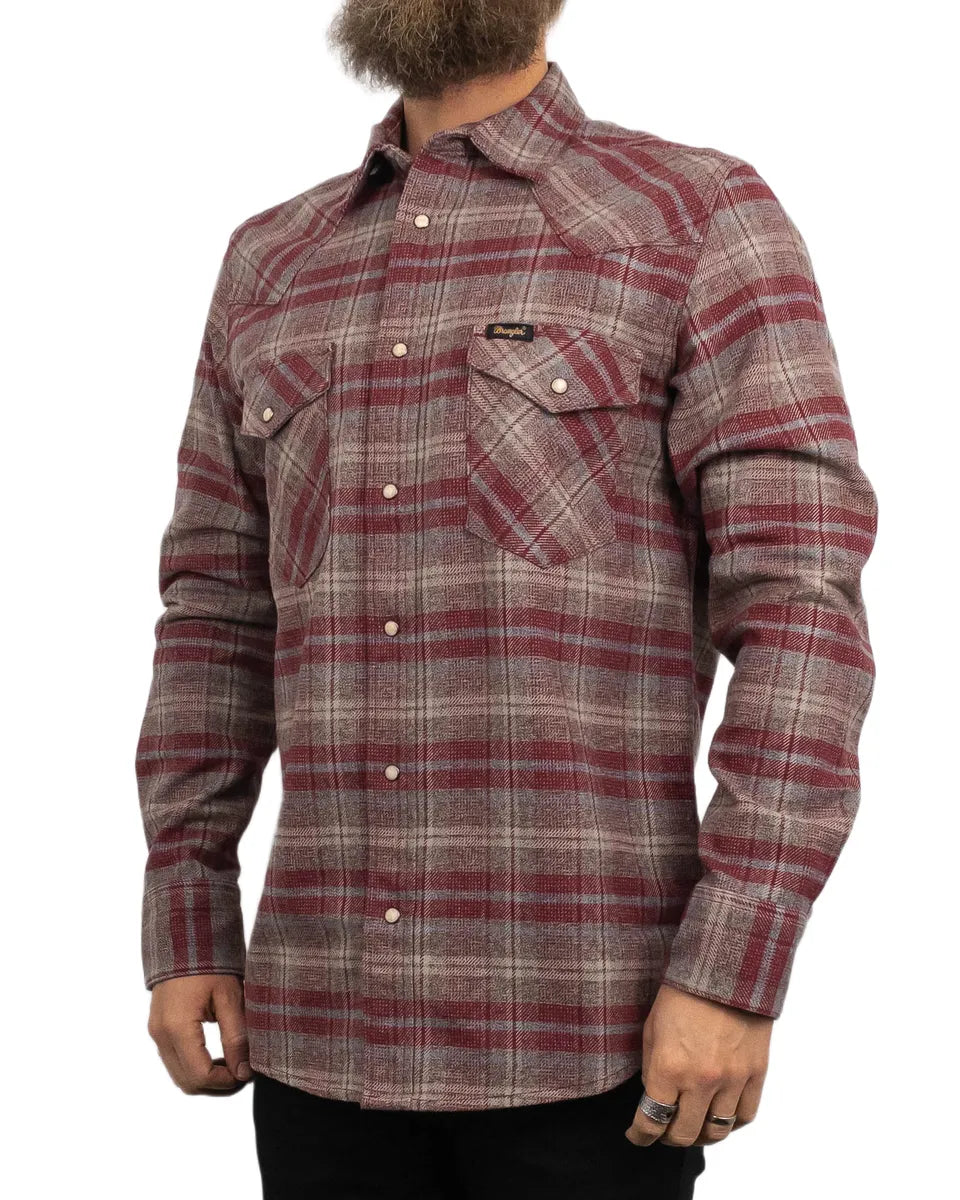 Wrangler - Skjorta - Western Shirt Ruby - Röd