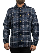 Lee - Skjorta Overshirt - Textured Rutig - Blå