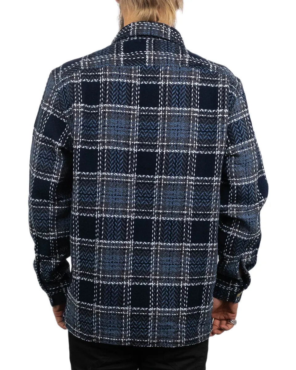 Lee - Skjorta Overshirt - Textured Rutig - Blå