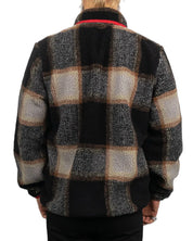 Brixton - Fleeceströja rutig - Buffalo Plaid Sherpa - Svart