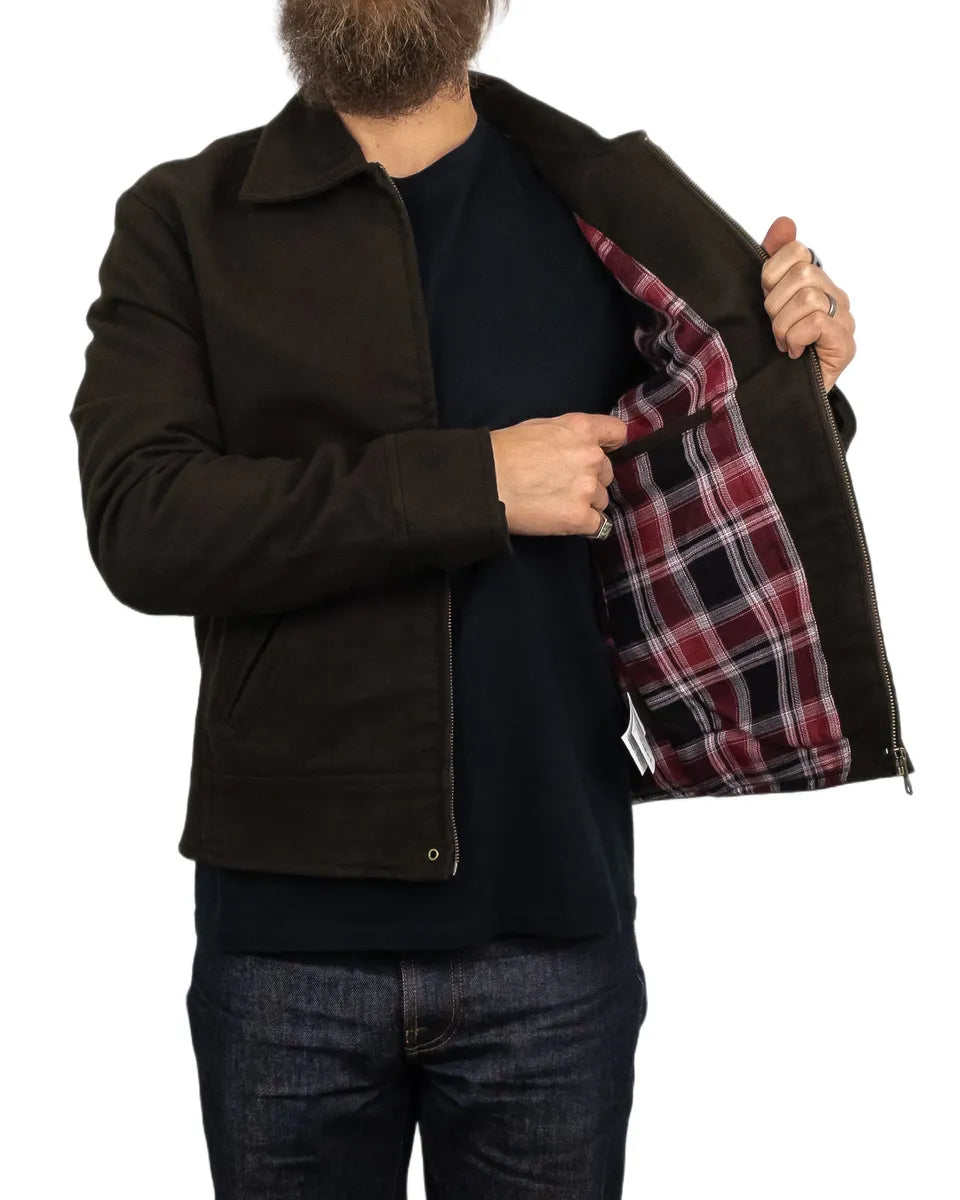 Pike Brothers - Moleskin Jacka - Roadster Jacket Soil - Brun