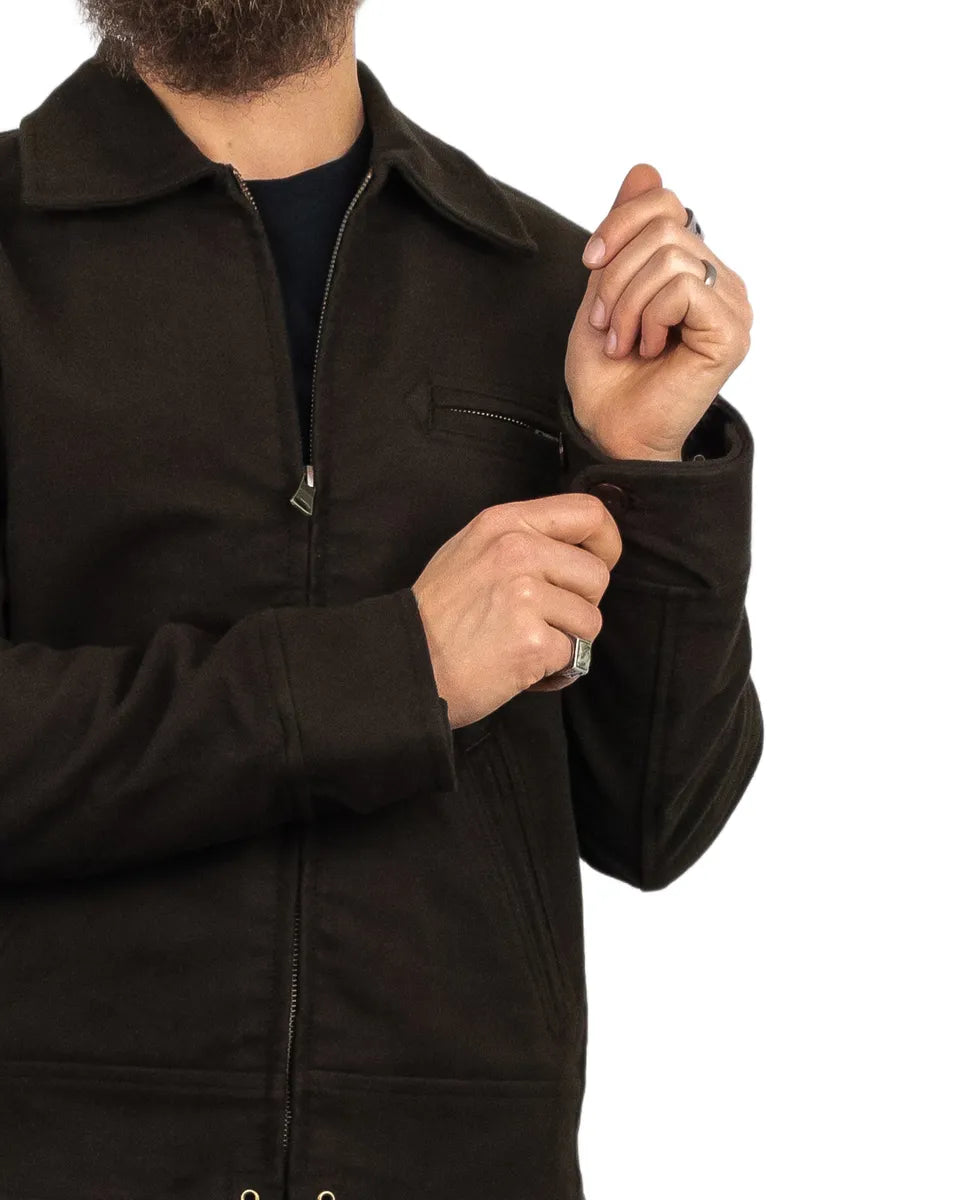 Pike Brothers - Moleskin Jacka - Roadster Jacket Soil - Brun