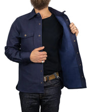 Pike Brothers - 1943 CPO Skjorta - Canvas - Hamburg Blå