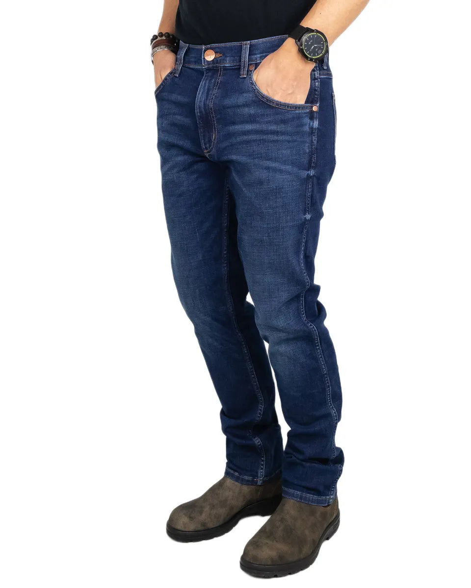 Wrangler - Jeans - Greensboro For real - Blå