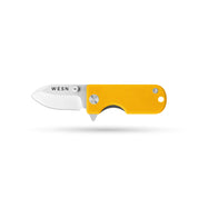 WESN Microblade fickkniv i gult G10, öppen