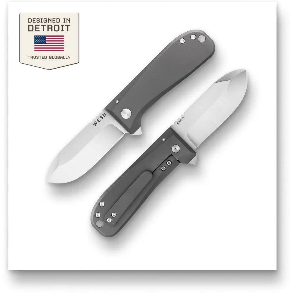 WESN Allman fickkniv i titan, lifestylebild