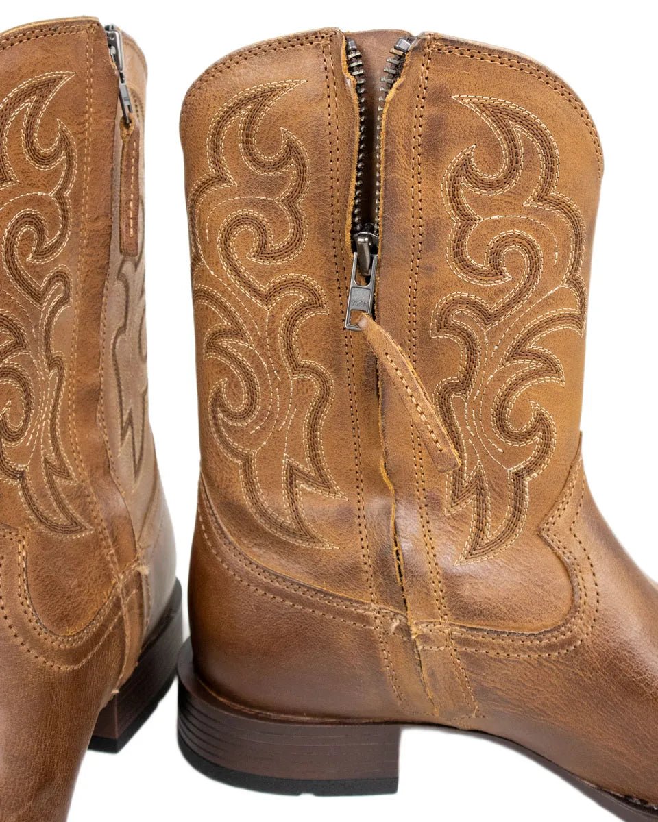 Ariat - Cowboy Boots - Bodie Square toe med Dragkedja - Brun - jhstore.se