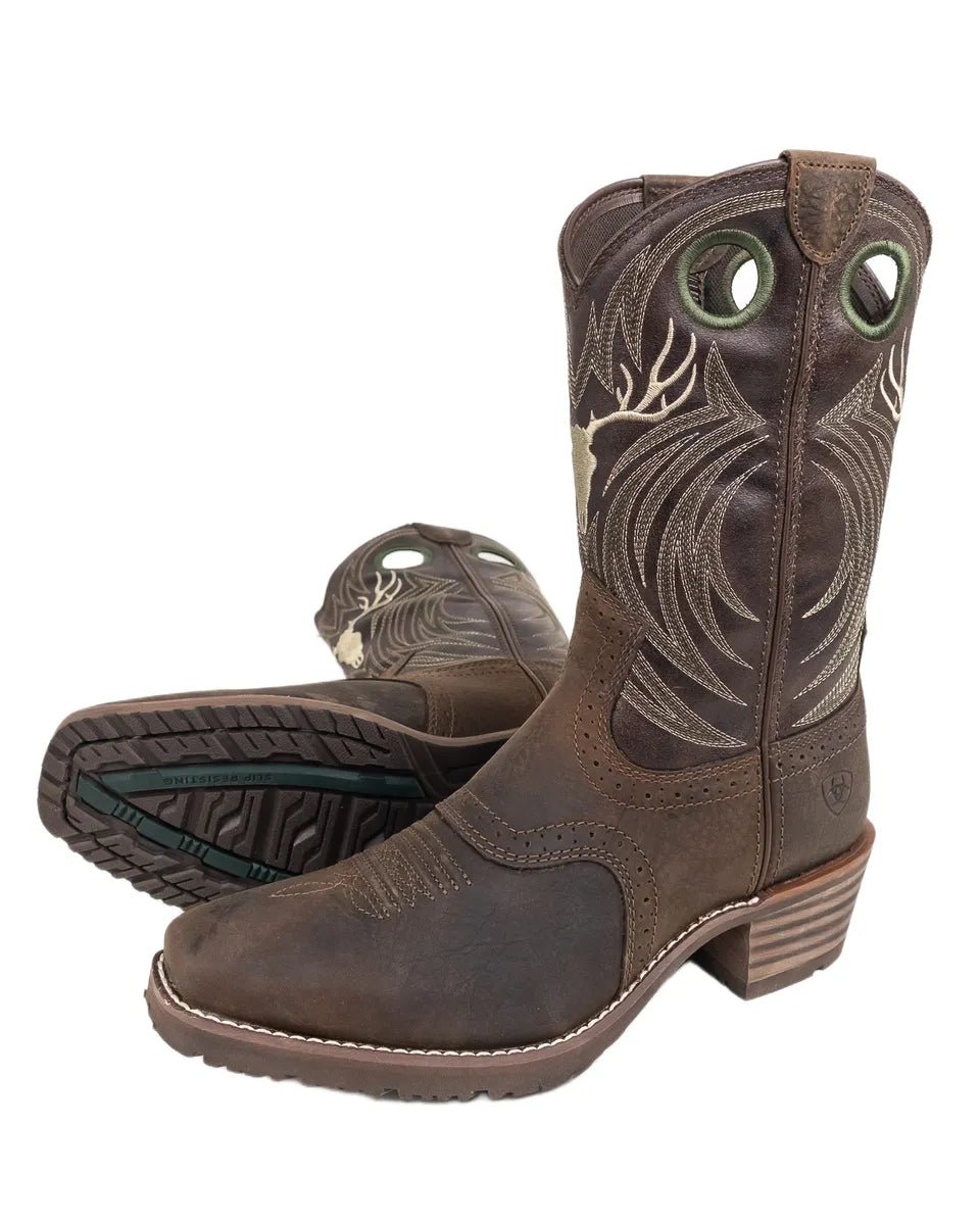 Ariat - Cowboy Boots - Roughstock Antler - Brun - jhstore.se