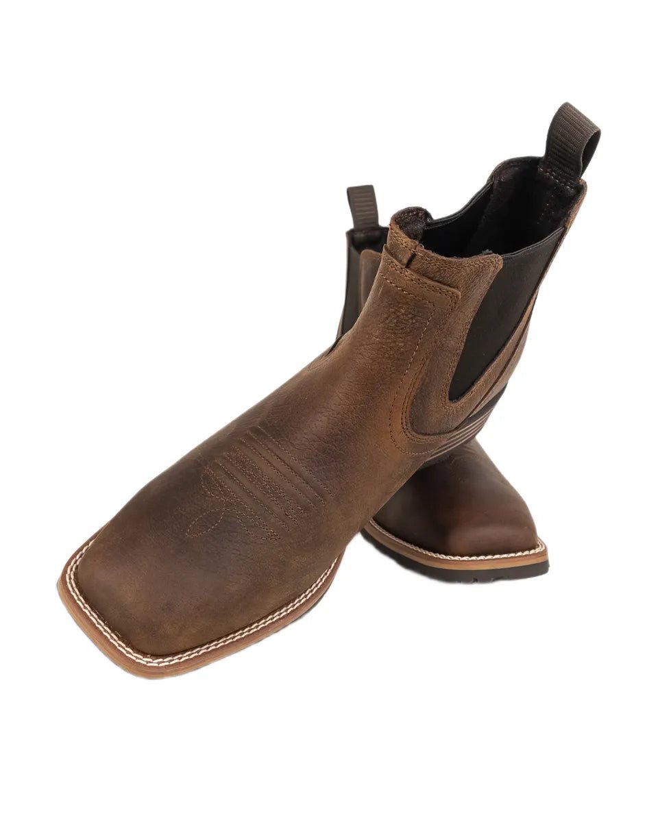 Ariat - Cowboy Boots Square Toe - Hybrid Low Boy - Brun - jhstore.se