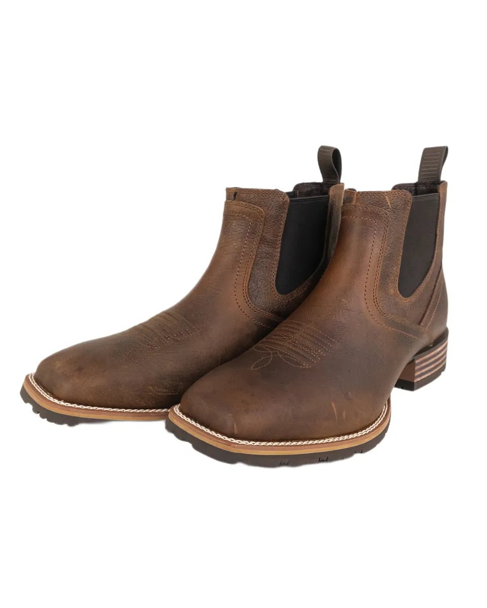Ariat - Cowboy Boots Square Toe - Hybrid Low Boy - Brun - jhstore.se