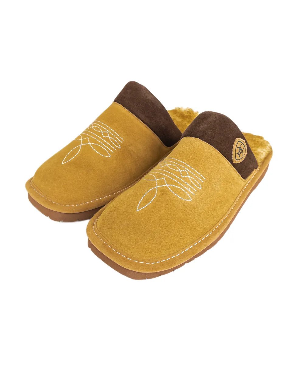 Ariat - Tofflor Fodrade Broderade - Silversmith - Brun - jhstore.se