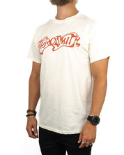 Band Tee - Aerosmith T-Shirt - Classic Logo - Natural - jhstore.se