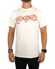 Band Tee - Aerosmith T-Shirt - Classic Logo - Natural - jhstore.se
