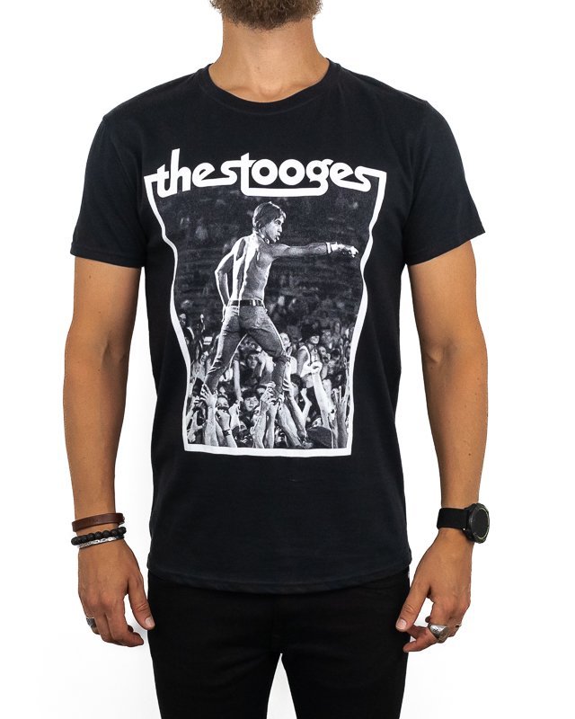 Band Tee - Iggy & The Stooges T-Shirt - Crowd walk - Svart - jhstore.se