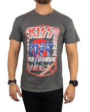 Band Tee - Kiss - Destroyer Tour '78 - Grå - jhstore.se