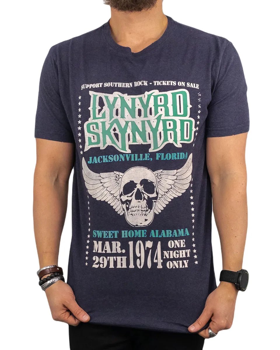 Band Tee - Lynyrd Skynyrd - Winged Skull - Svart - jhstore.se
