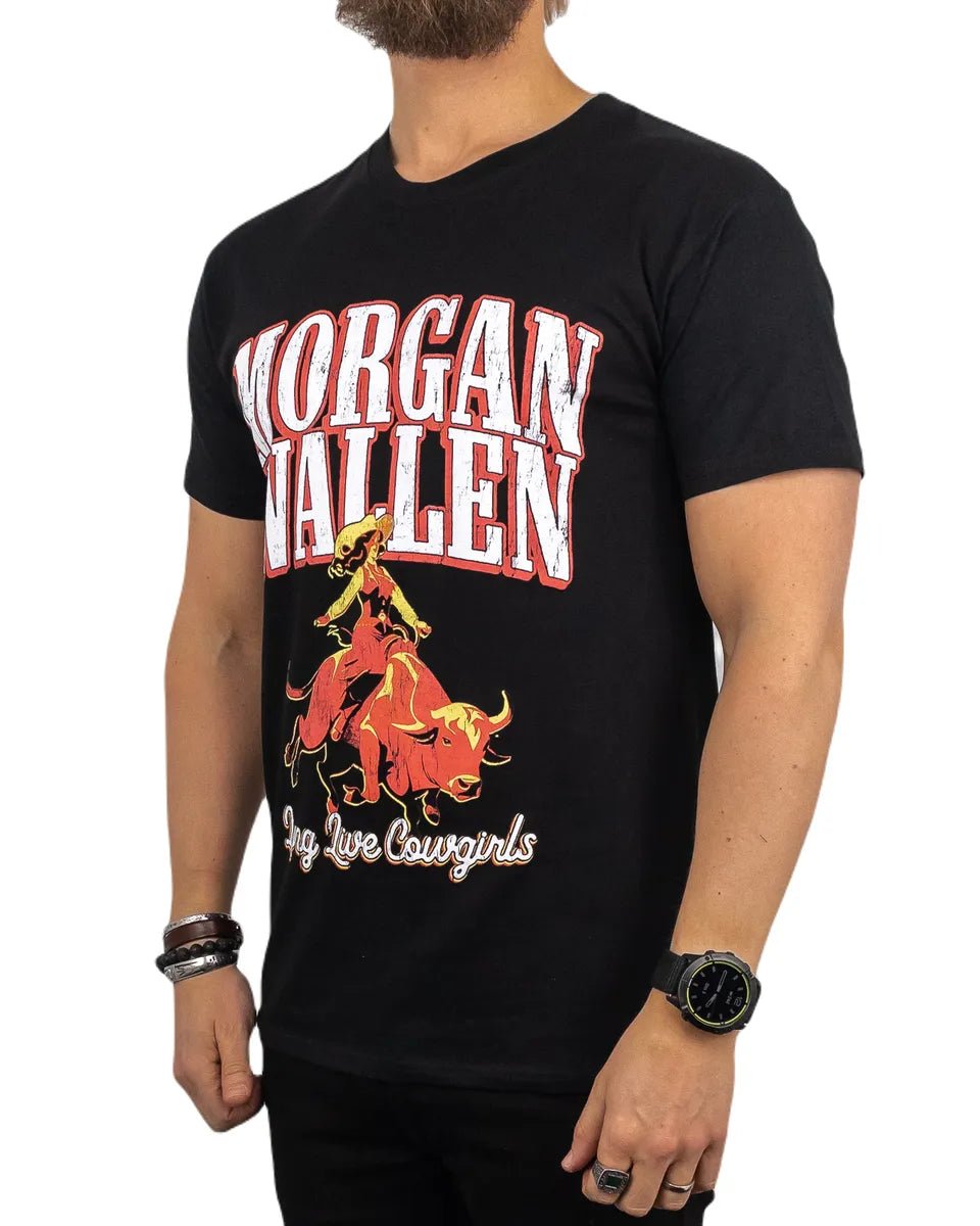 Band Tee - Morgan Wallen - Long Live Cowgirls - Svart - jhstore.se