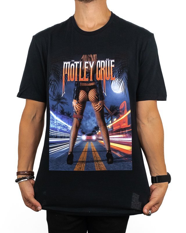 Band Tee - Motley Crue T-Shirt - Miami - Svart - jhstore.se