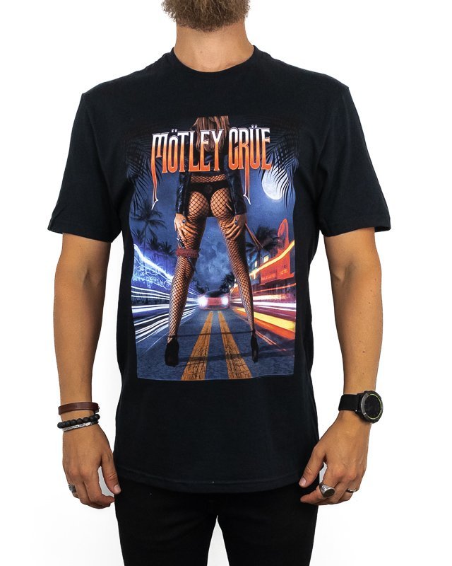 Band Tee - Motley Crue T-Shirt - Miami - Svart - jhstore.se