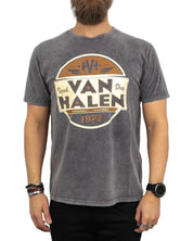 Band Tee - T-Shirt - Van Halen - Speed Shop 1972 - Tvättad Grå - jhstore.se