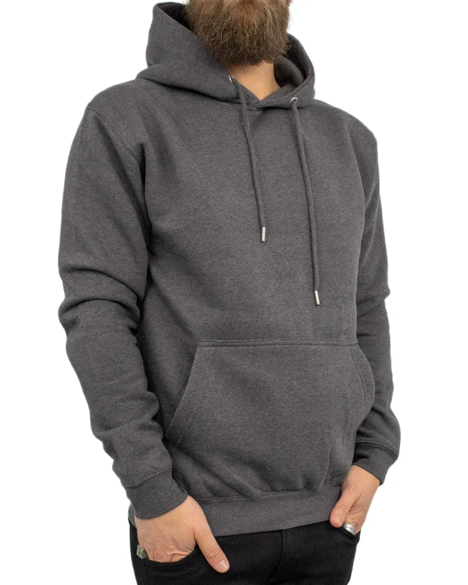 Basic - Luvtröja i Ekologisk Bomull - Heather Grå - jhstore.se