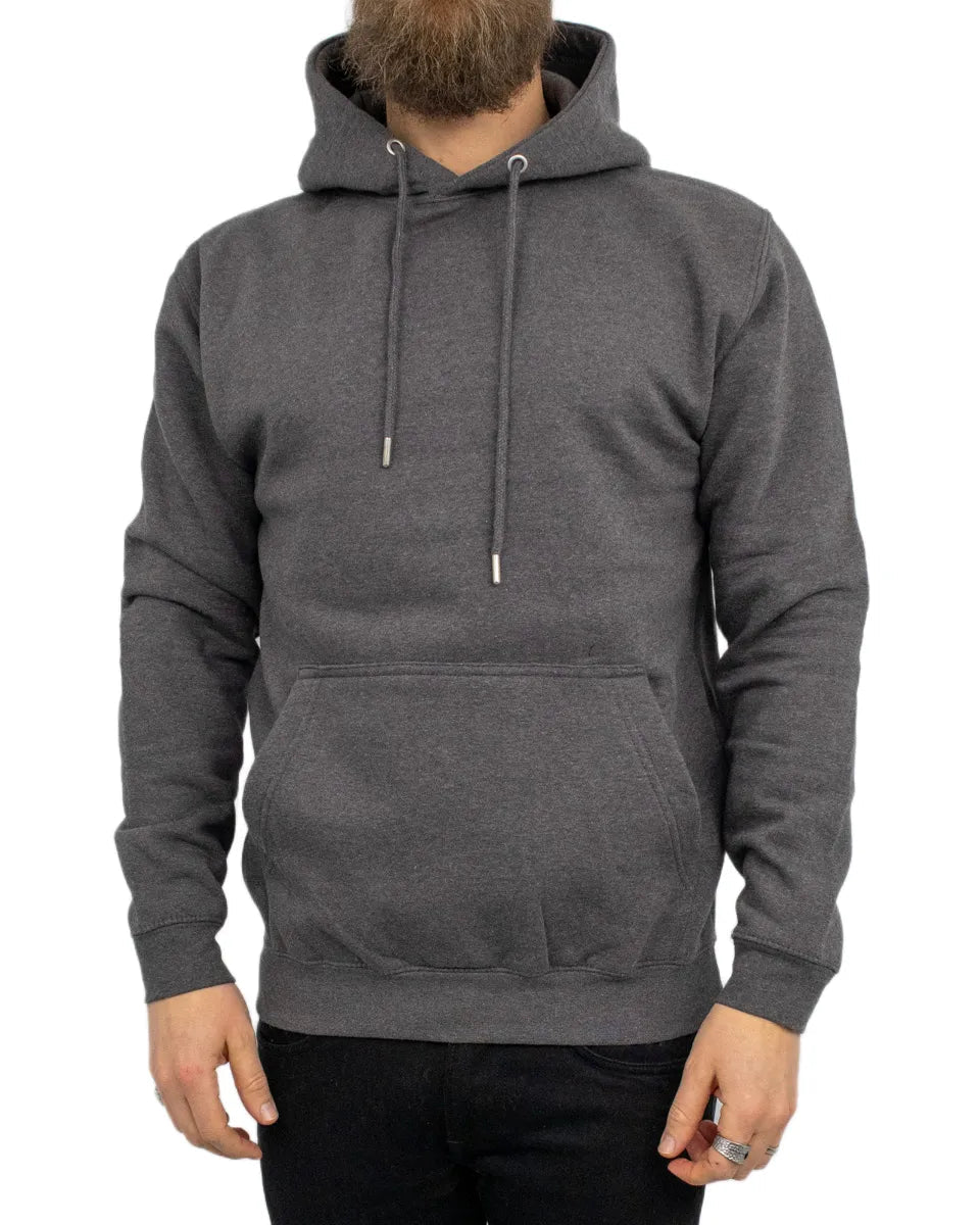 Basic - Luvtröja i Ekologisk Bomull - Heather Grå - jhstore.se