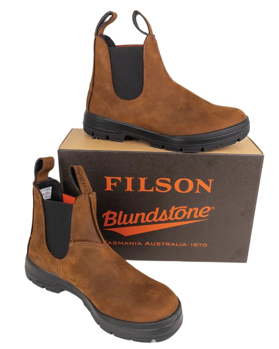 2536 Blundstone x Filson Chelsea Boot #2536 brun - Läderkängor hos JH Store ...
