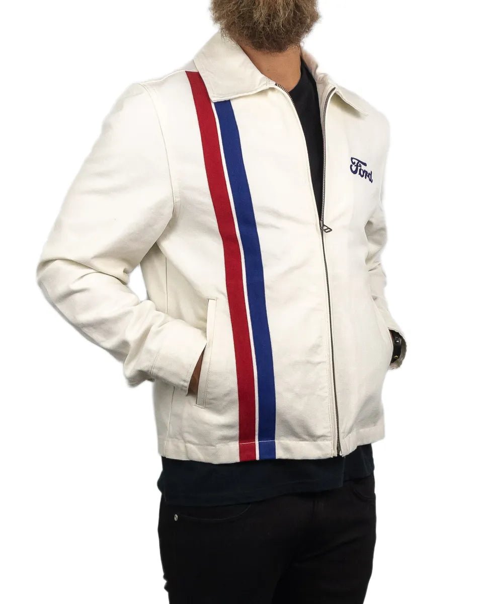 Brixton - Canvasjacka Ford Motors - Vit - jhstore.se