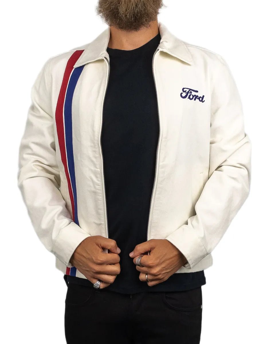 Brixton - Canvasjacka Ford Motors - Vit - jhstore.se