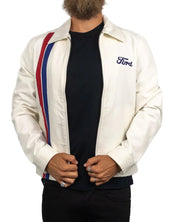 Brixton - Canvasjacka Ford Motors - Vit - jhstore.se