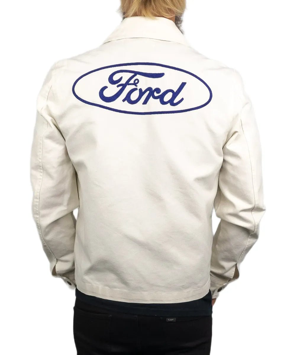 Brixton - Canvasjacka Ford Motors - Vit - jhstore.se