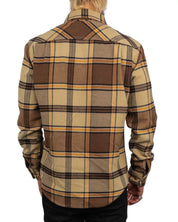 Brixton - Flanellskjorta - Bowery - Beige/Brun - jhstore.se