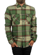 Brixton - Flanellskjorta - Bowery - Grön - jhstore.se