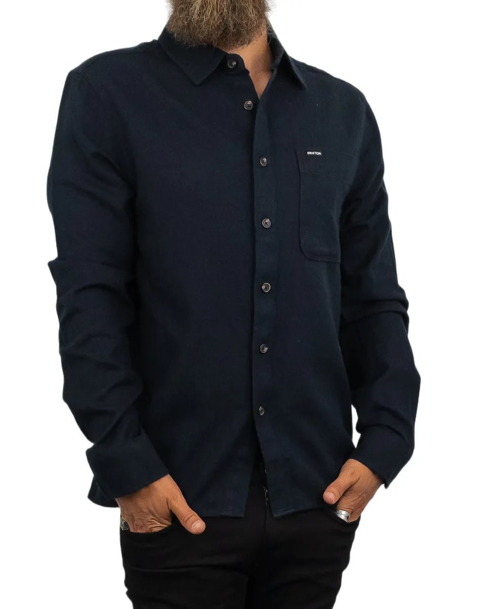 Brixton - Flanellskjorta - Lightweight Hasting - Svart - jhstore.se