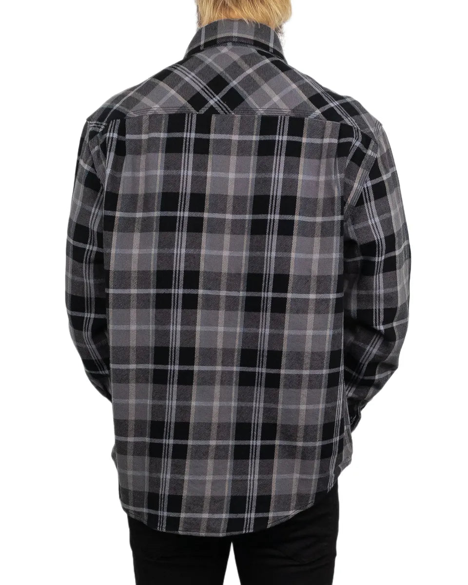 Brixton - Flanellskjorta - Vintage Wash - Svart/Beige - jhstore.se