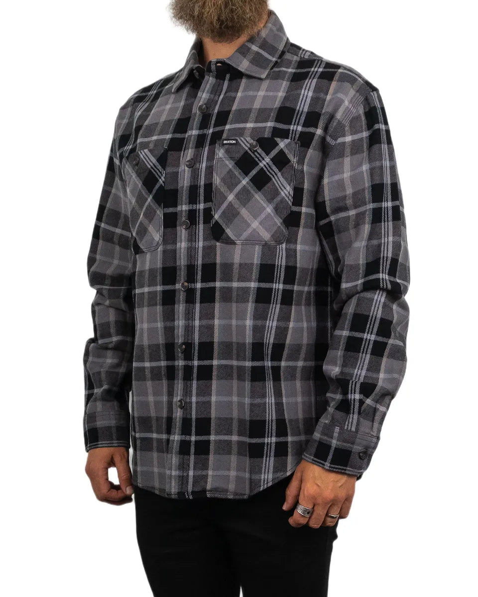 Brixton - Flanellskjorta - Vintage Wash - Svart/Beige - jhstore.se