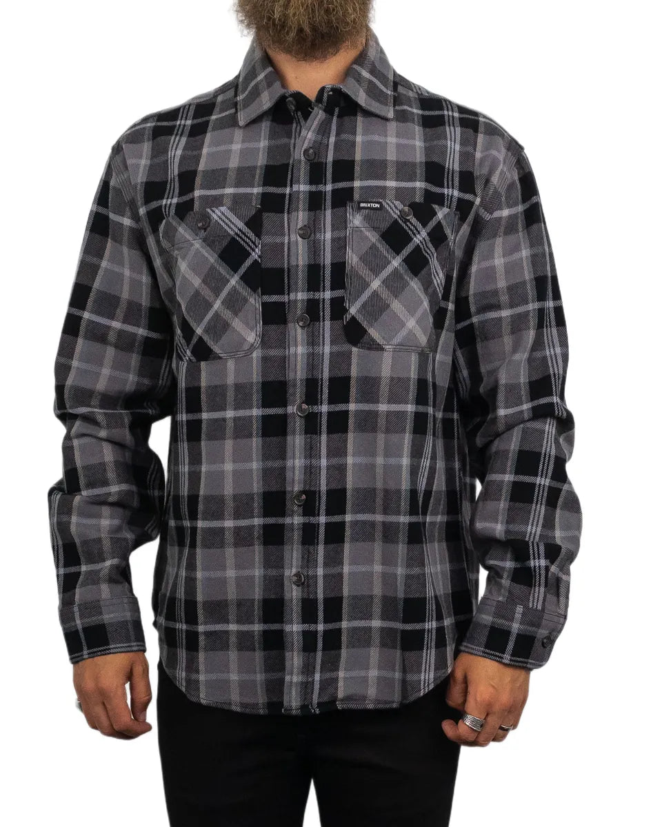 Brixton - Flanellskjorta - Vintage Wash - Svart/Beige - jhstore.se
