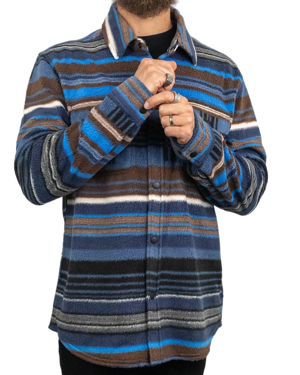 Brixton - Fleeceskjorta - Arctic Bowery - Blå - jhstore.se