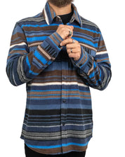 Brixton - Fleeceskjorta - Arctic Bowery - Blå - jhstore.se