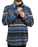 Brixton - Fleeceskjorta - Arctic Bowery - Blå