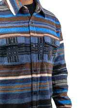 Brixton - Fleeceskjorta - Arctic Bowery - Blå - jhstore.se