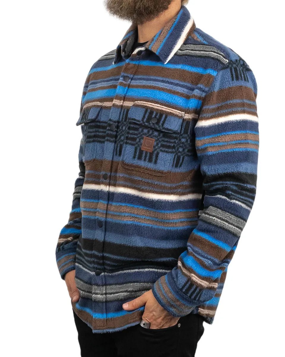 Brixton - Fleeceskjorta - Arctic Bowery - Blå - jhstore.se