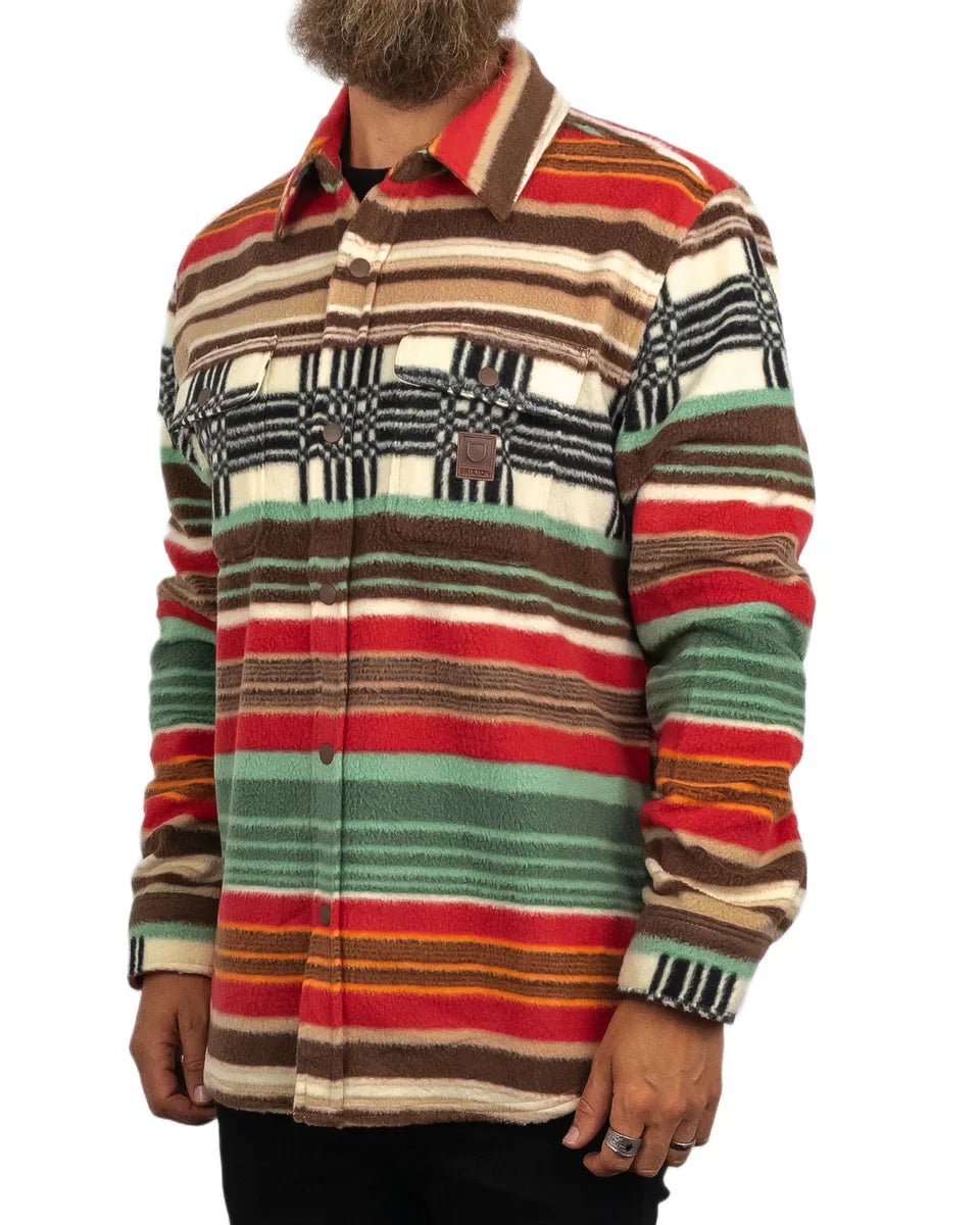 Brixton - Fleeceskjorta - Arctic Bowery - Multifärgad Orange - jhstore.se