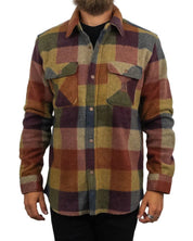 Brixton - Fleeceskjorta Rutig - Arctic Bowery - Koppar - jhstore.se