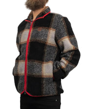 Brixton - Fleeceströja rutig - Buffalo Plaid Sherpa - Svart - jhstore.se