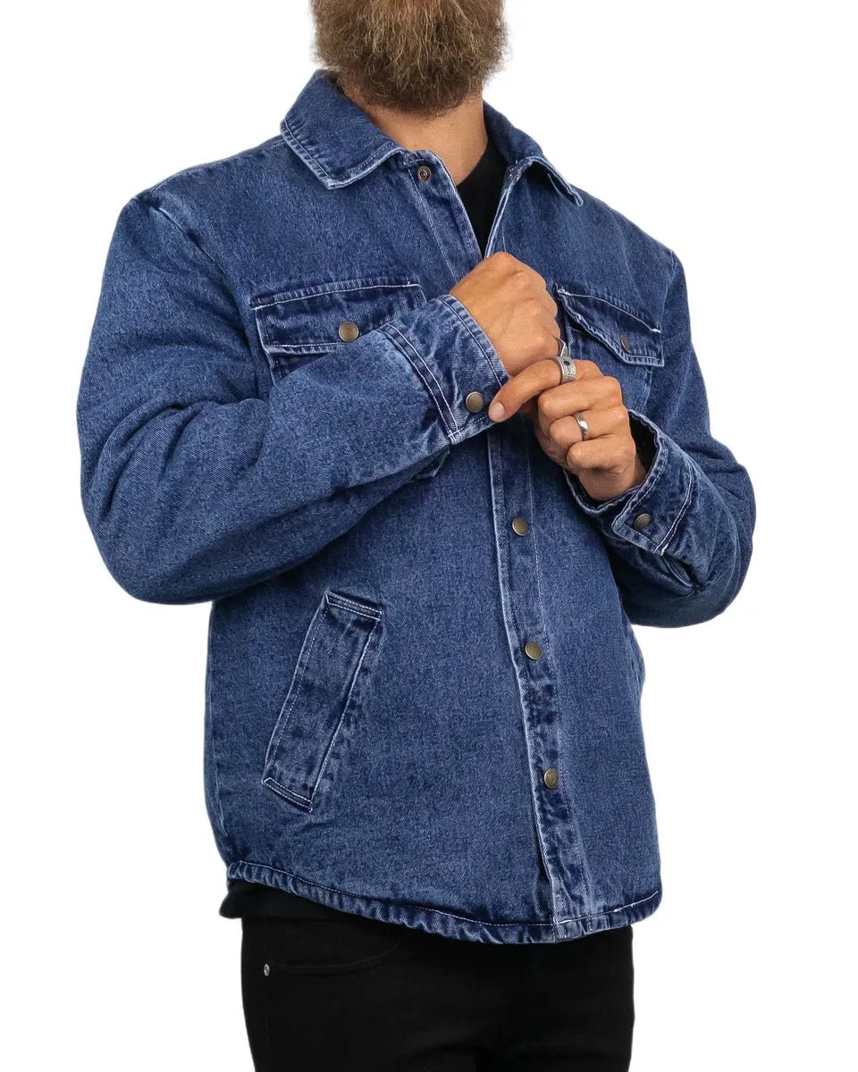 Brixton - Fodrad Jeansjacka - Durham - Blå - jhstore.se